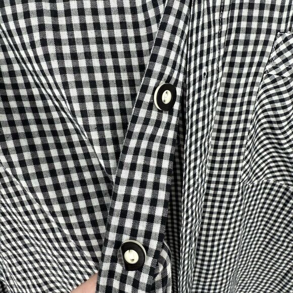 Almenrausch Black Checkered Long Sleeve Short Men’s Size XS - Picture 2 of 4